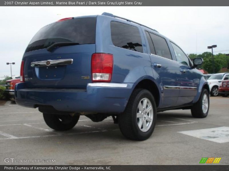 Marine Blue Pearl / Dark Slate Gray/Light Slate Gray 2007 Chrysler Aspen Limited