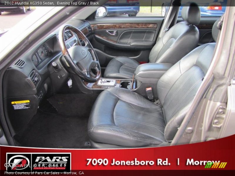 Evening Fog Gray / Black 2002 Hyundai XG350 Sedan