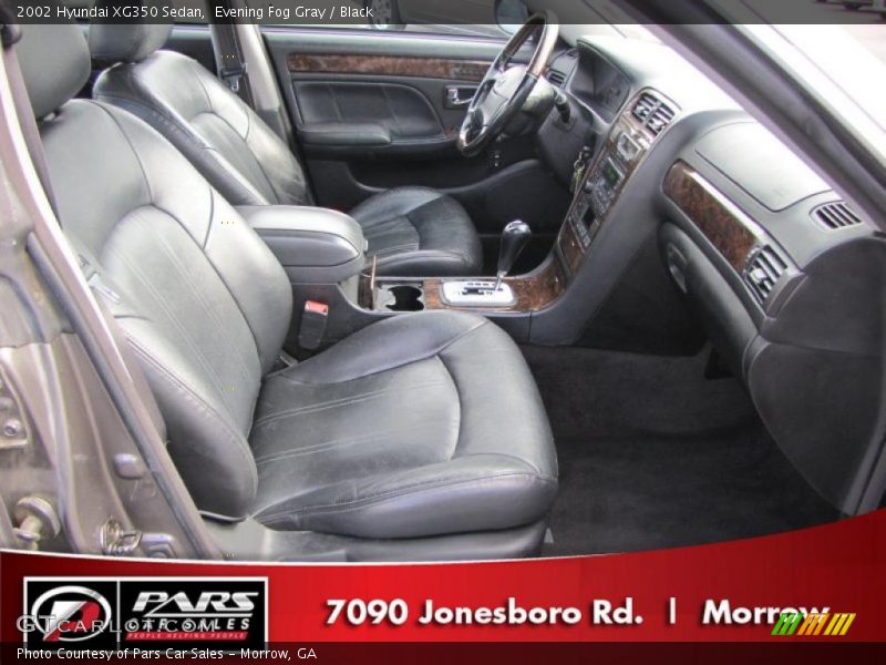 Evening Fog Gray / Black 2002 Hyundai XG350 Sedan