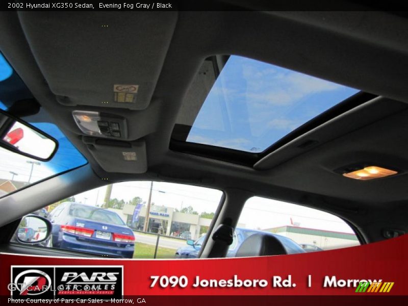 Evening Fog Gray / Black 2002 Hyundai XG350 Sedan