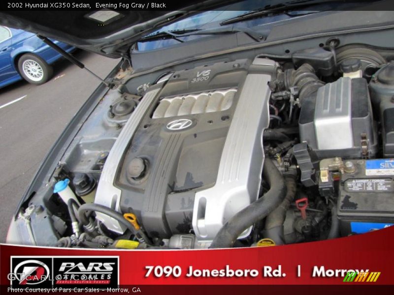 Evening Fog Gray / Black 2002 Hyundai XG350 Sedan