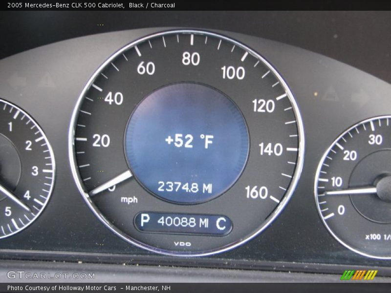 Black / Charcoal 2005 Mercedes-Benz CLK 500 Cabriolet