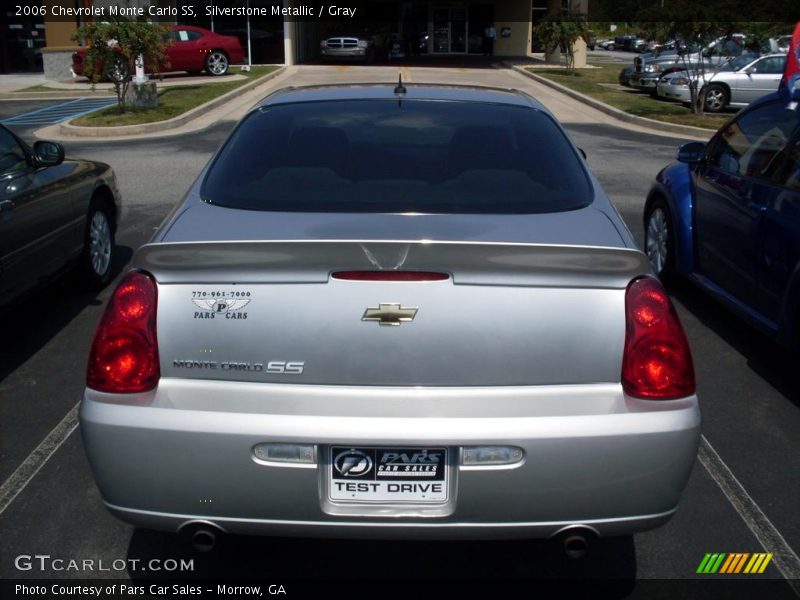 Silverstone Metallic / Gray 2006 Chevrolet Monte Carlo SS