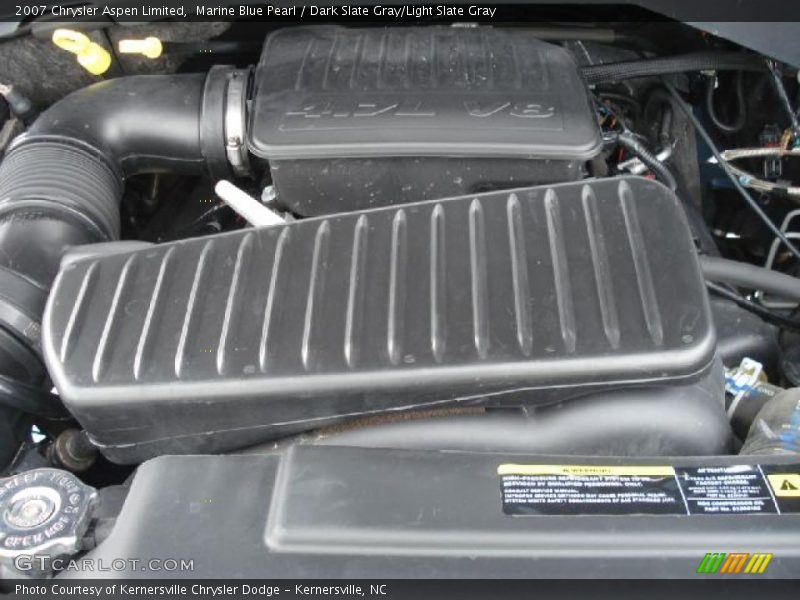 Marine Blue Pearl / Dark Slate Gray/Light Slate Gray 2007 Chrysler Aspen Limited