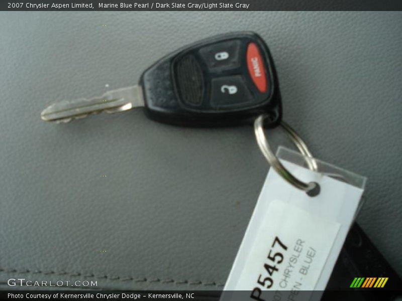 Marine Blue Pearl / Dark Slate Gray/Light Slate Gray 2007 Chrysler Aspen Limited