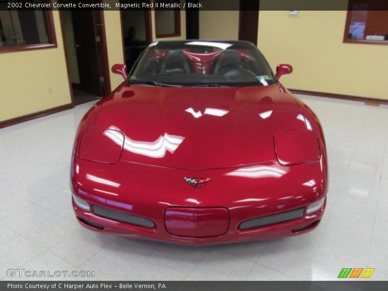 Magnetic Red II Metallic / Black 2002 Chevrolet Corvette Convertible