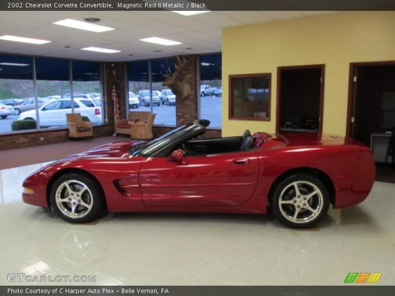 Magnetic Red II Metallic / Black 2002 Chevrolet Corvette Convertible