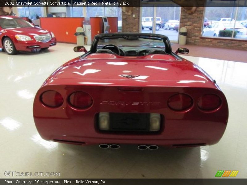 Magnetic Red II Metallic / Black 2002 Chevrolet Corvette Convertible