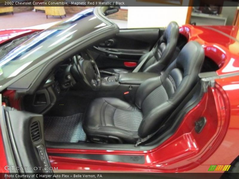 Magnetic Red II Metallic / Black 2002 Chevrolet Corvette Convertible