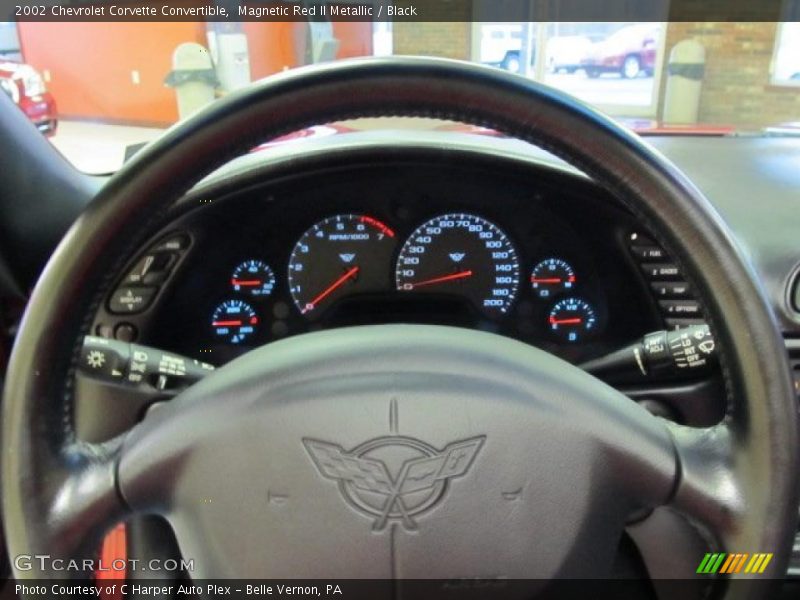 Magnetic Red II Metallic / Black 2002 Chevrolet Corvette Convertible