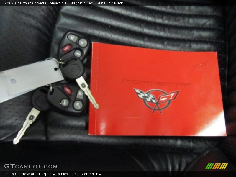 Magnetic Red II Metallic / Black 2002 Chevrolet Corvette Convertible