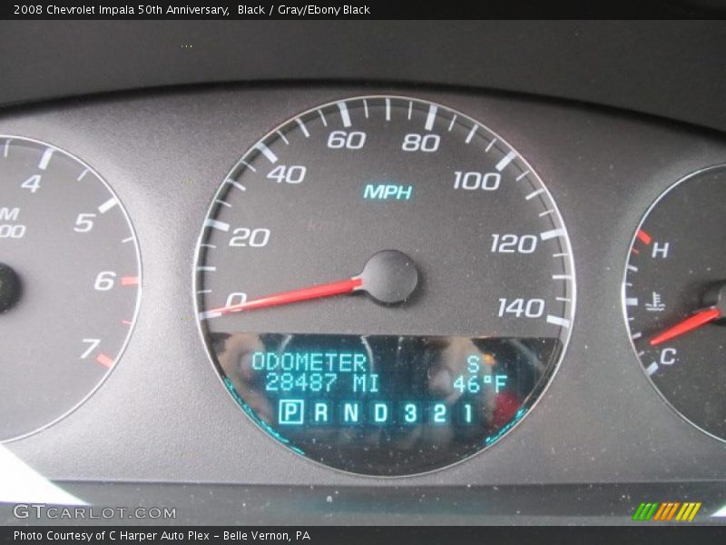 Black / Gray/Ebony Black 2008 Chevrolet Impala 50th Anniversary