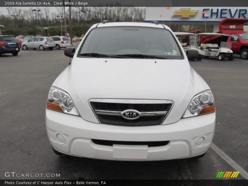 Clear White / Beige 2009 Kia Sorento LX 4x4
