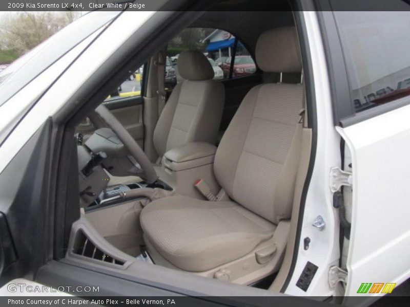 Clear White / Beige 2009 Kia Sorento LX 4x4