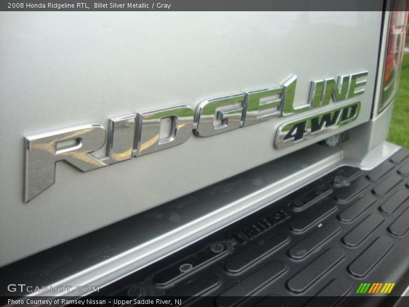 Billet Silver Metallic / Gray 2008 Honda Ridgeline RTL