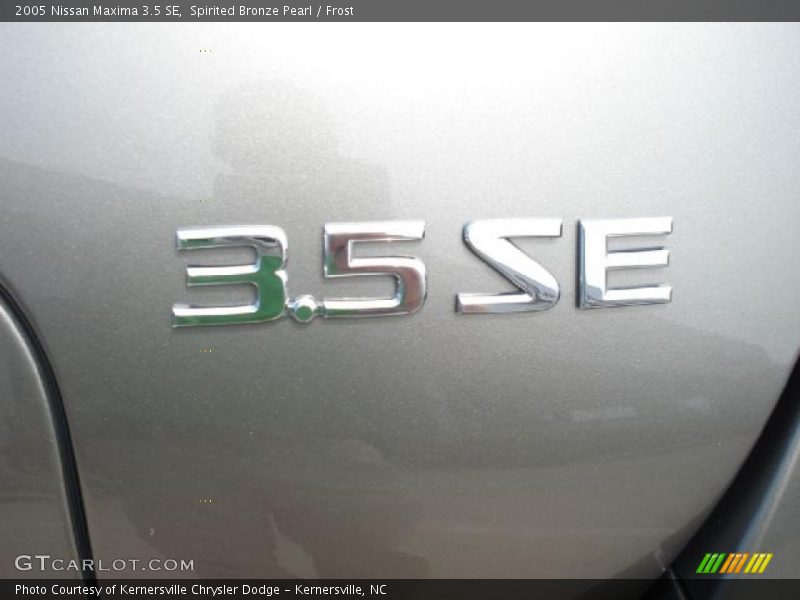 Spirited Bronze Pearl / Frost 2005 Nissan Maxima 3.5 SE