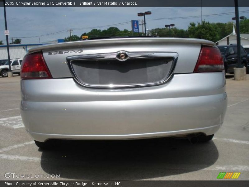 Brilliant Silver Metallic / Charcoal 2005 Chrysler Sebring GTC Convertible