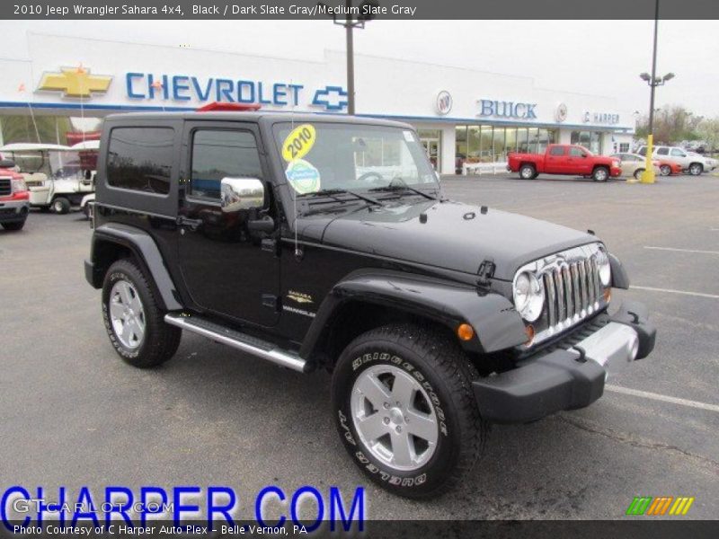 Black / Dark Slate Gray/Medium Slate Gray 2010 Jeep Wrangler Sahara 4x4