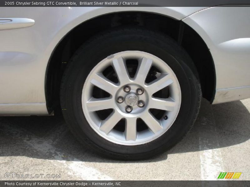 Brilliant Silver Metallic / Charcoal 2005 Chrysler Sebring GTC Convertible