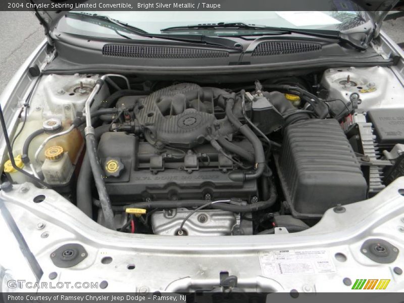 Bright Silver Metallic / Taupe 2004 Chrysler Sebring Limited Convertible