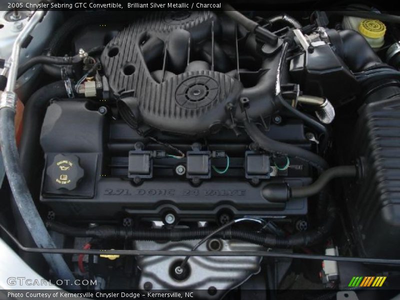 Brilliant Silver Metallic / Charcoal 2005 Chrysler Sebring GTC Convertible