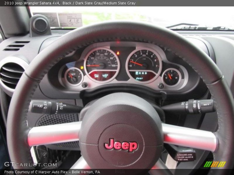 Black / Dark Slate Gray/Medium Slate Gray 2010 Jeep Wrangler Sahara 4x4