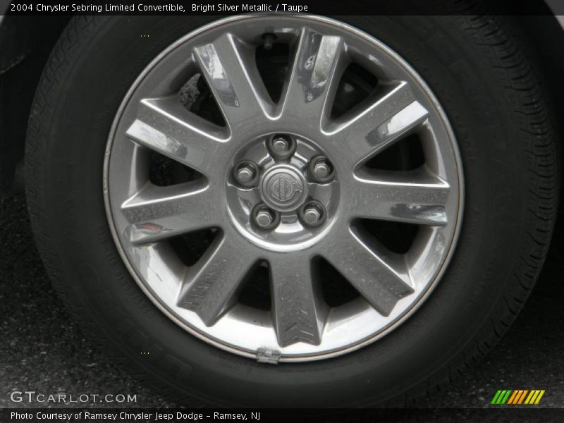 Bright Silver Metallic / Taupe 2004 Chrysler Sebring Limited Convertible