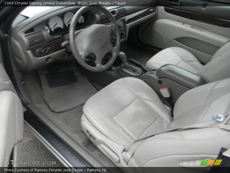 Bright Silver Metallic / Taupe 2004 Chrysler Sebring Limited Convertible