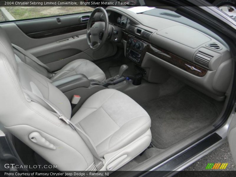 Bright Silver Metallic / Taupe 2004 Chrysler Sebring Limited Convertible