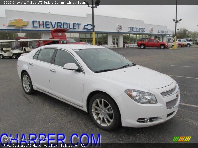 Summit White / Ebony 2010 Chevrolet Malibu LTZ Sedan