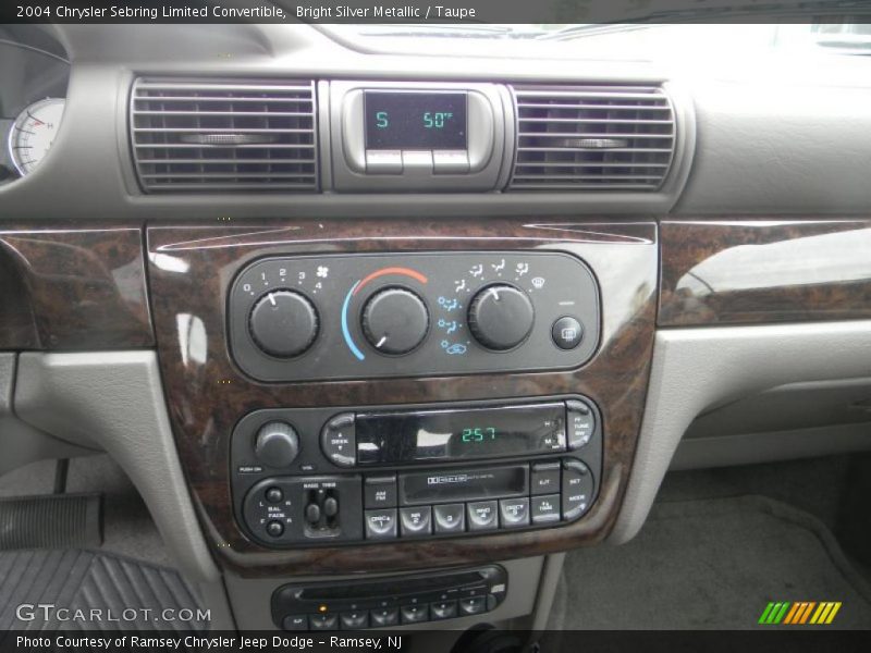 Bright Silver Metallic / Taupe 2004 Chrysler Sebring Limited Convertible