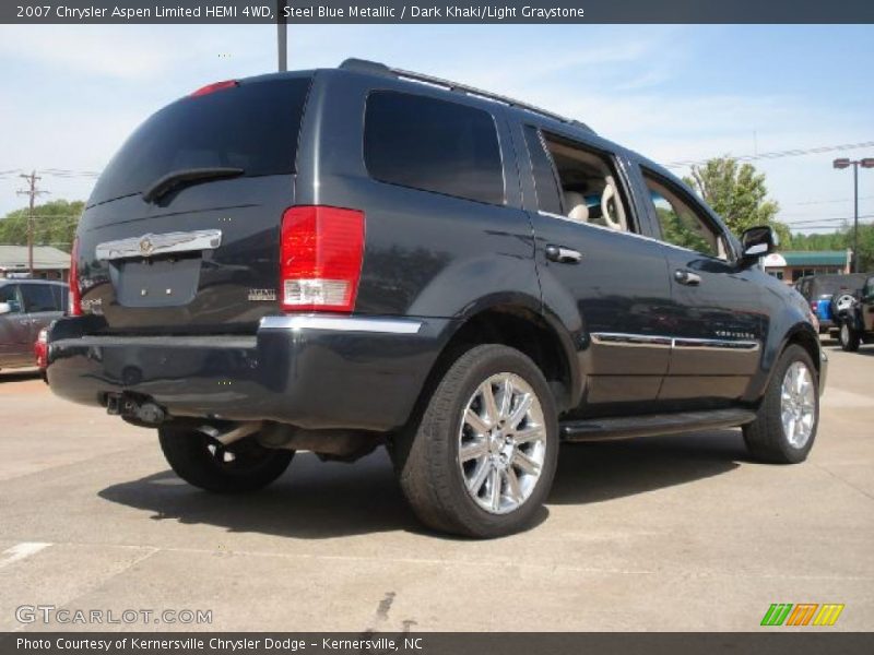 Steel Blue Metallic / Dark Khaki/Light Graystone 2007 Chrysler Aspen Limited HEMI 4WD