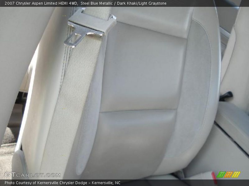 Steel Blue Metallic / Dark Khaki/Light Graystone 2007 Chrysler Aspen Limited HEMI 4WD