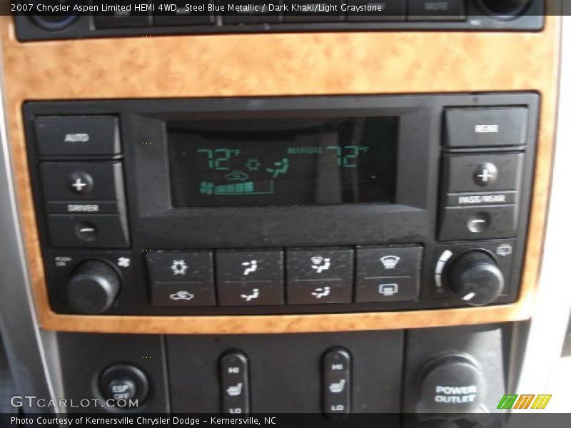 Steel Blue Metallic / Dark Khaki/Light Graystone 2007 Chrysler Aspen Limited HEMI 4WD