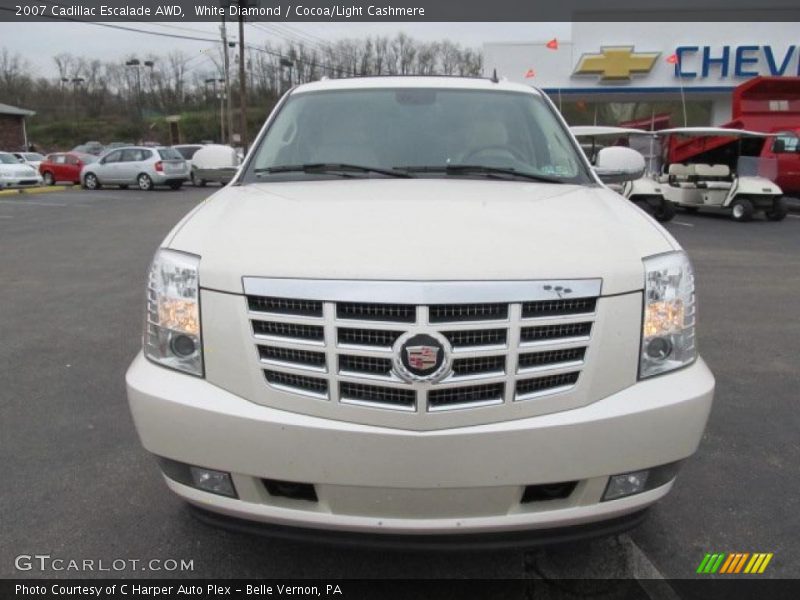 White Diamond / Cocoa/Light Cashmere 2007 Cadillac Escalade AWD