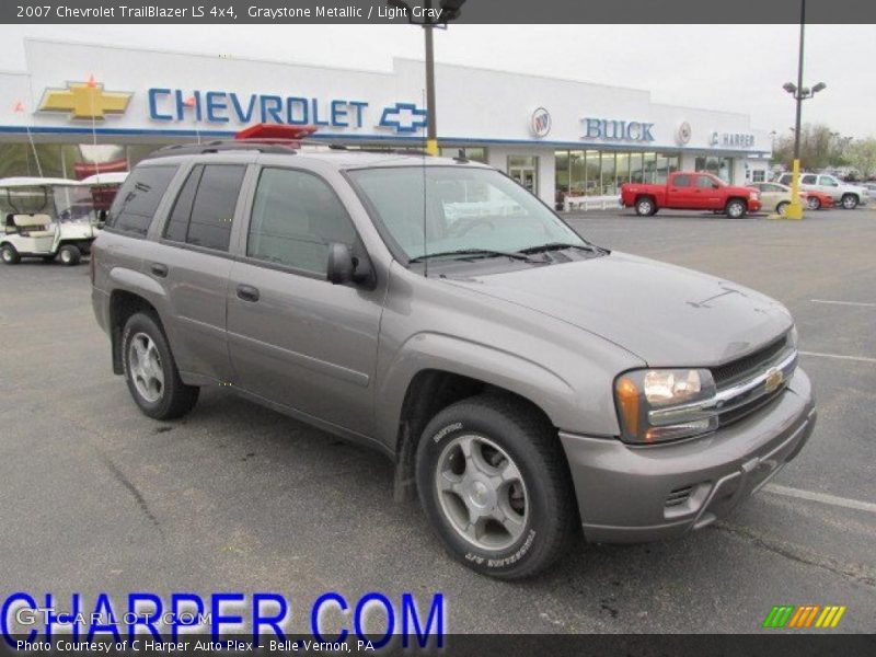 Graystone Metallic / Light Gray 2007 Chevrolet TrailBlazer LS 4x4