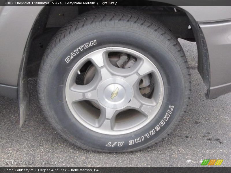 Graystone Metallic / Light Gray 2007 Chevrolet TrailBlazer LS 4x4