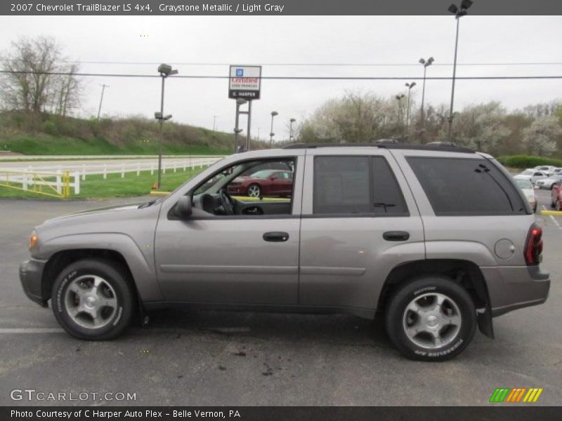 Graystone Metallic / Light Gray 2007 Chevrolet TrailBlazer LS 4x4