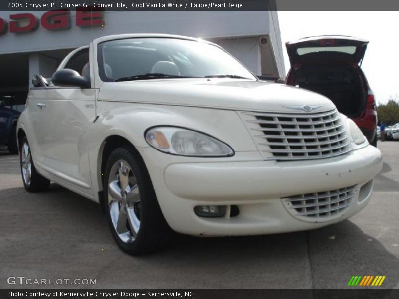 Cool Vanilla White / Taupe/Pearl Beige 2005 Chrysler PT Cruiser GT Convertible