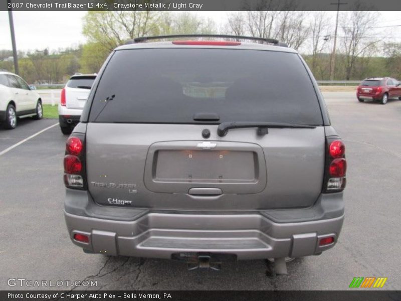 Graystone Metallic / Light Gray 2007 Chevrolet TrailBlazer LS 4x4