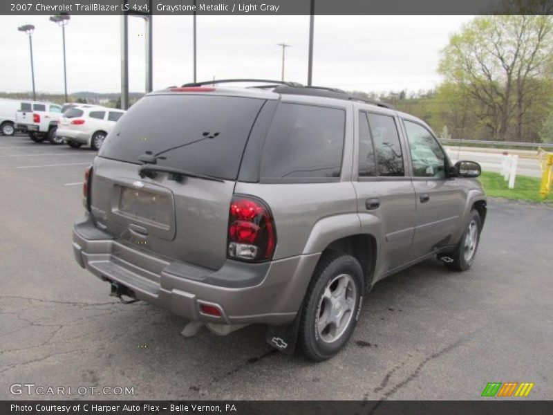 Graystone Metallic / Light Gray 2007 Chevrolet TrailBlazer LS 4x4