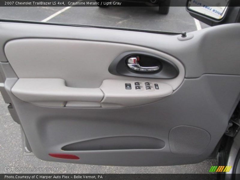 Graystone Metallic / Light Gray 2007 Chevrolet TrailBlazer LS 4x4