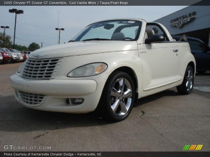 Cool Vanilla White / Taupe/Pearl Beige 2005 Chrysler PT Cruiser GT Convertible