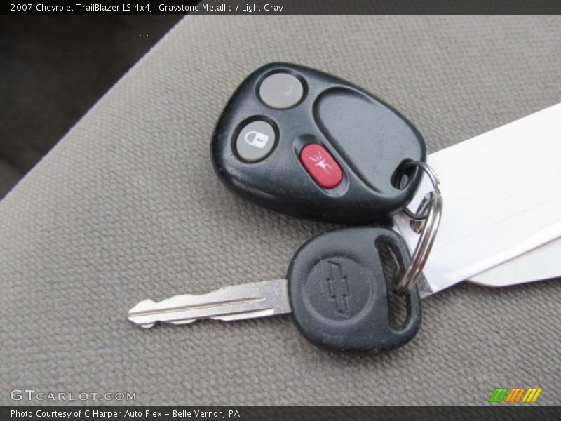 Graystone Metallic / Light Gray 2007 Chevrolet TrailBlazer LS 4x4
