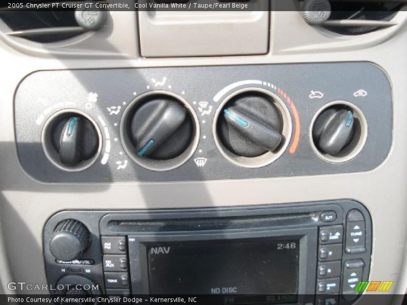 Controls of 2005 PT Cruiser GT Convertible