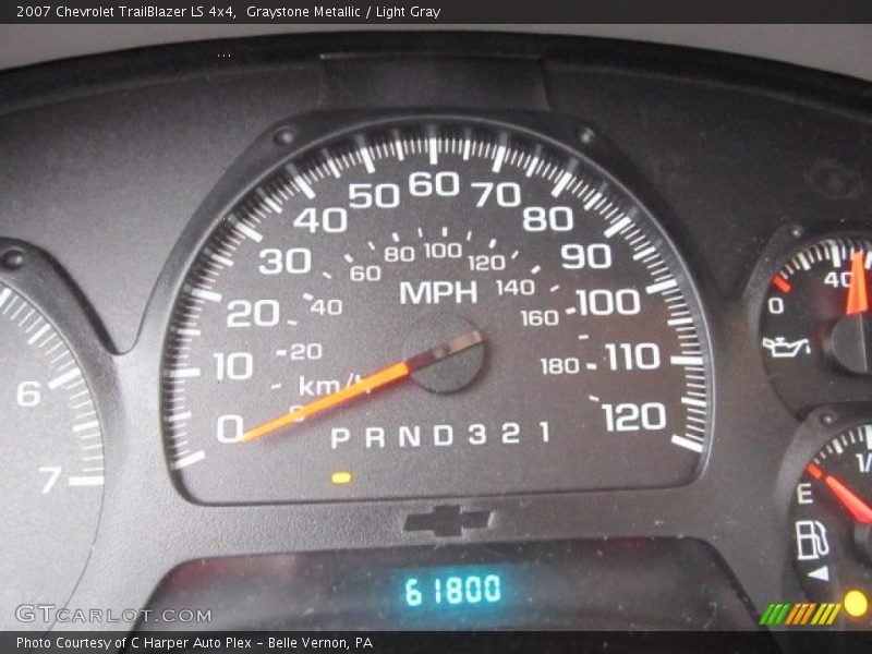 Graystone Metallic / Light Gray 2007 Chevrolet TrailBlazer LS 4x4