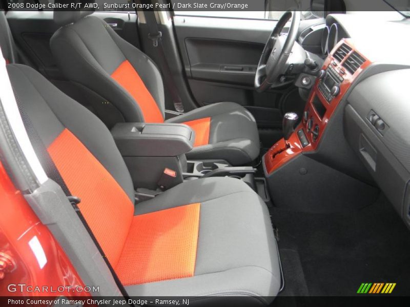  2008 Caliber R/T AWD Dark Slate Gray/Orange Interior