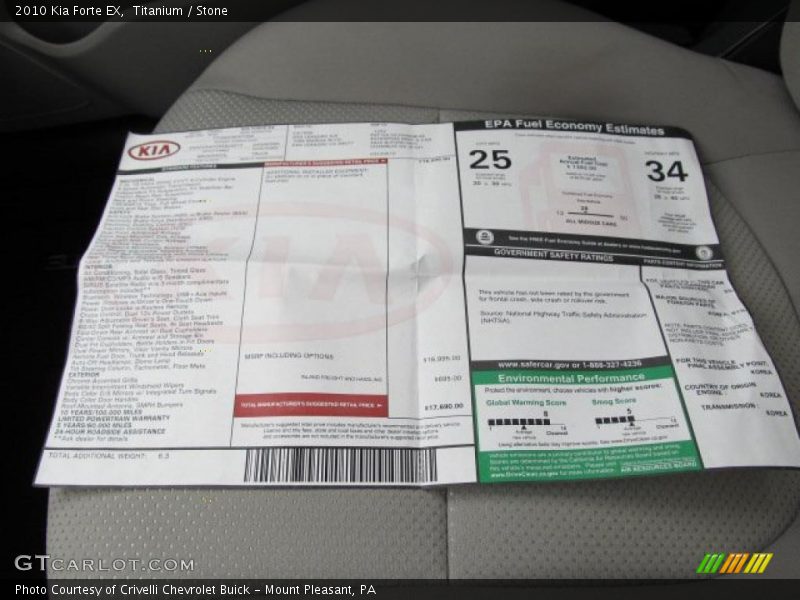 Titanium / Stone 2010 Kia Forte EX
