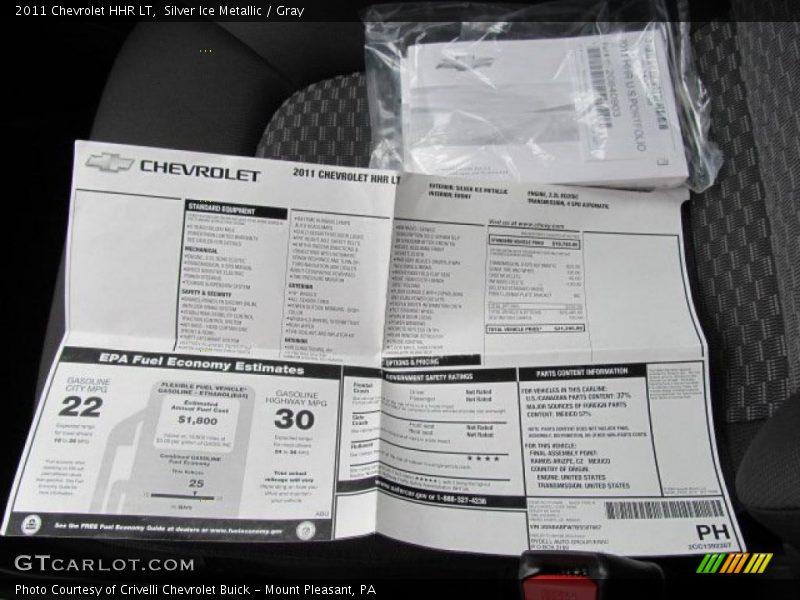 Silver Ice Metallic / Gray 2011 Chevrolet HHR LT