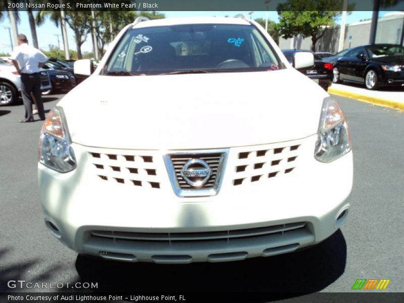 Phantom White Pearl / Black 2008 Nissan Rogue S